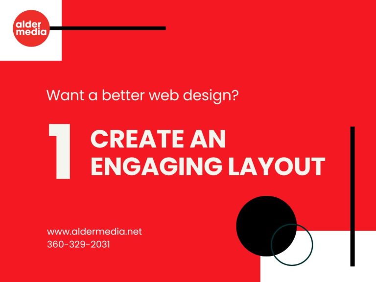Create an engaging web layout design, contact Aldermedia.