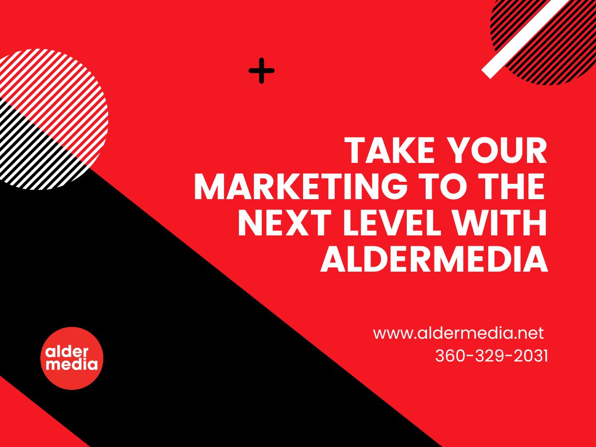 Aldermedia marketing services contact and website information.